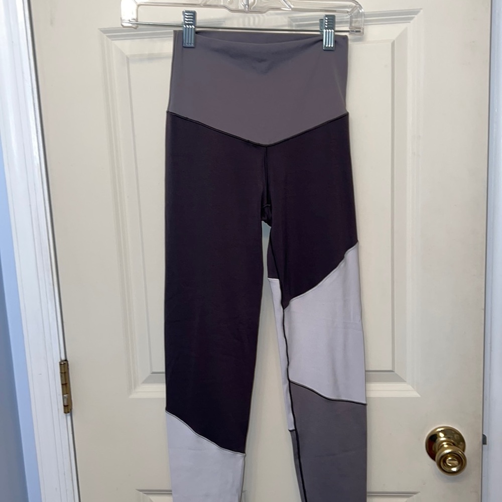 small aerie chill play move gray color block leggings